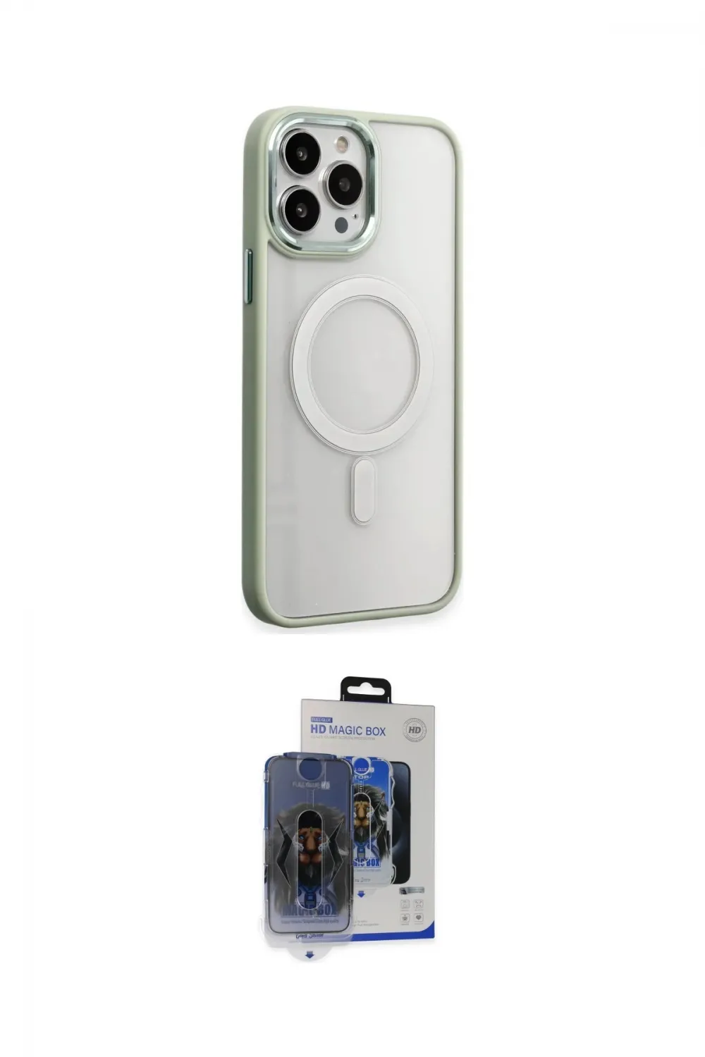 ieg™ iPhone 15 Pro Max Kılıf Yankı Işık Özel Seri - Siyah Vanessa Magic Cam