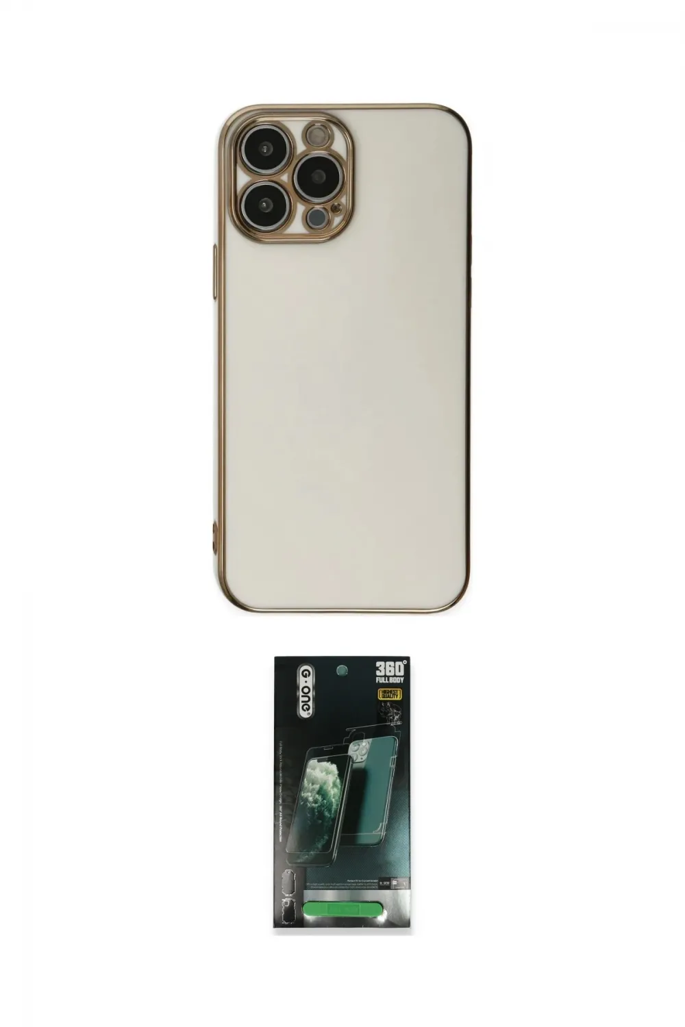 ieg™ iPhone 15 Pro Max Kılıf Yankı Serisi - Şeffaf 360 Full Body Arka Koruyucu