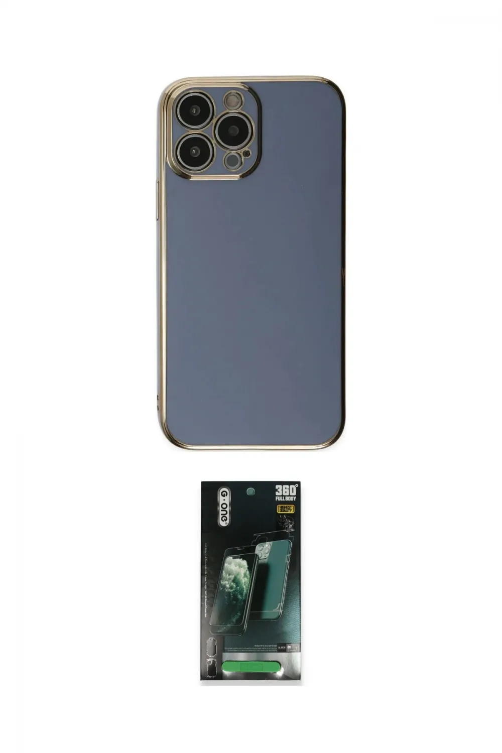 ieg™ iPhone 15 Pro Max Kılıf Yankı Serisi - Şeffaf 360 Full Body Arka Koruyucu