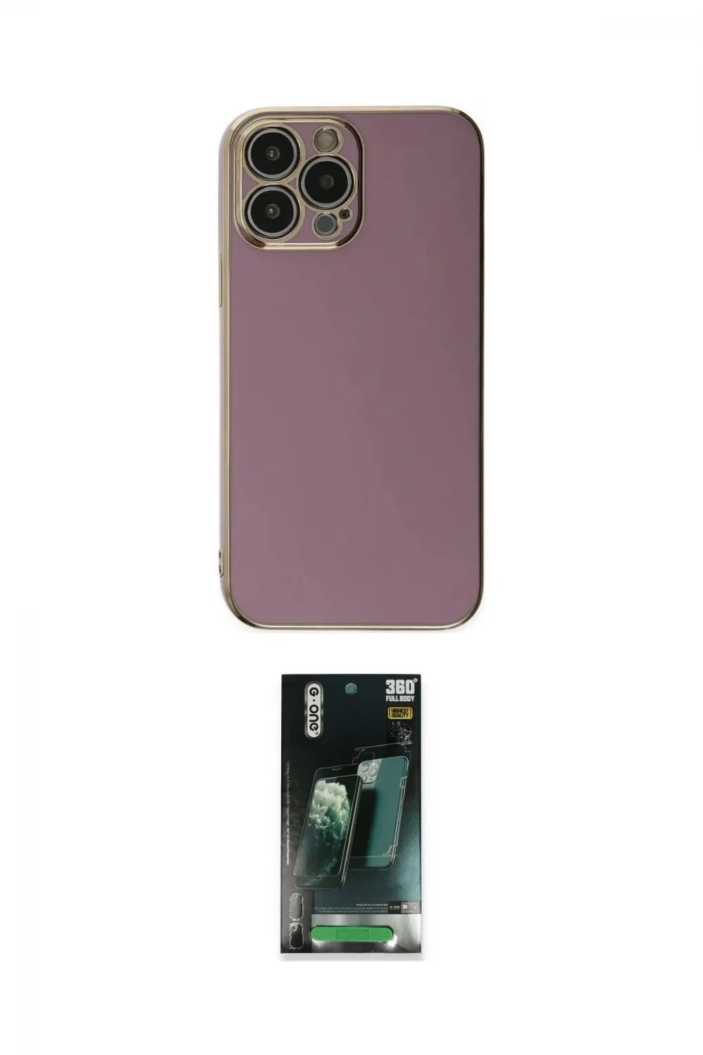 ieg™ iPhone 15 Pro Max Kılıf Yankı Serisi - Şeffaf 360 Full Body Arka Koruyucu