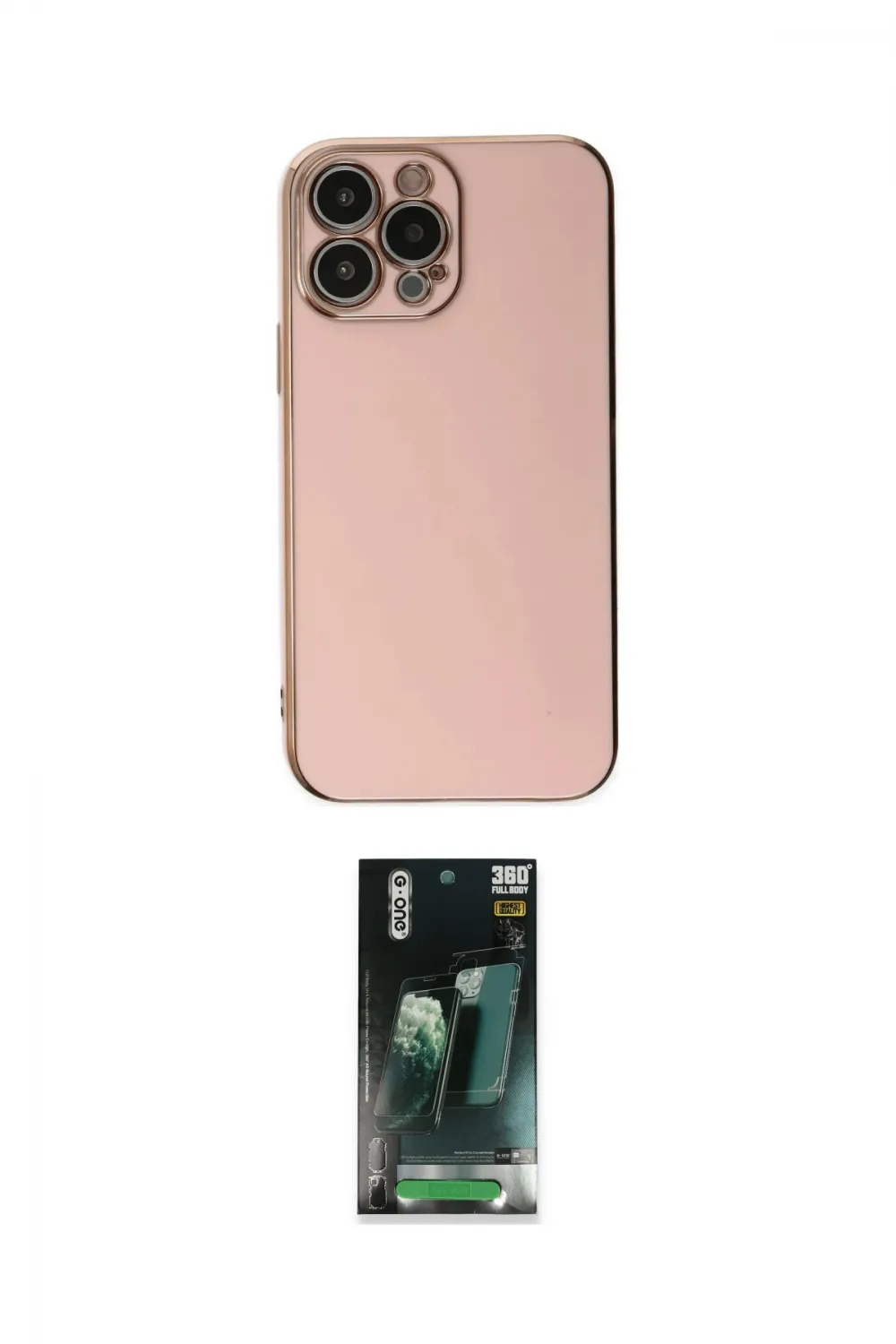 ieg™ iPhone 15 Pro Max Kılıf Yankı Serisi - Şeffaf 360 Full Body Arka Koruyucu