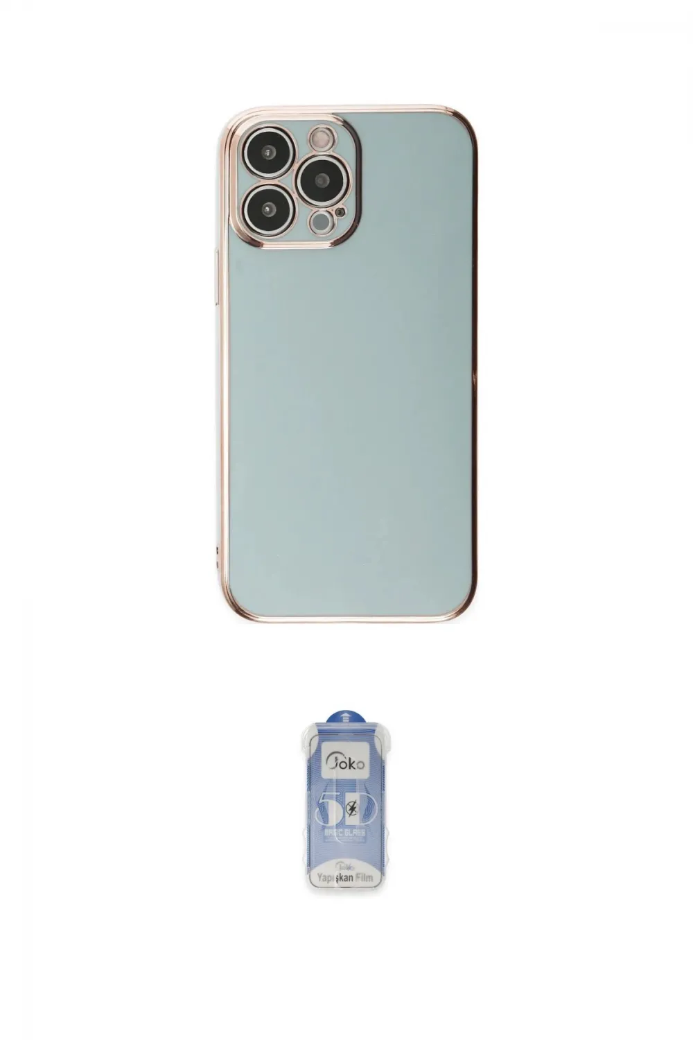 ieg™ iPhone 15 Pro Max Kılıf Yankı Serisi - Siyah Joko Magic 5D Cam
