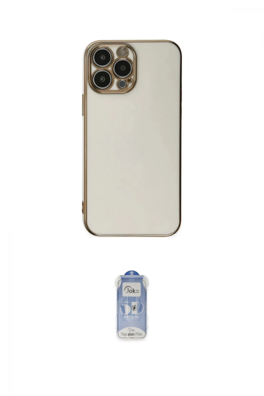 ieg™ iPhone 15 Pro Max Kılıf Yankı Serisi - Siyah Joko Magic 5D Cam