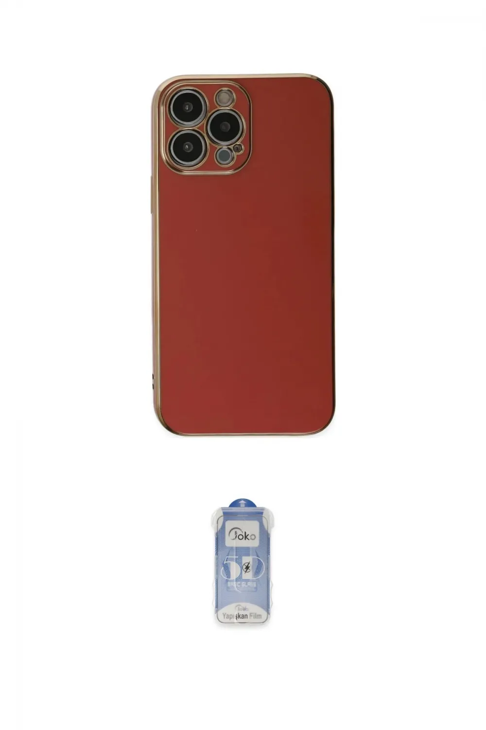 ieg™ iPhone 15 Pro Max Kılıf Yankı Serisi - Siyah Joko Magic 5D Cam
