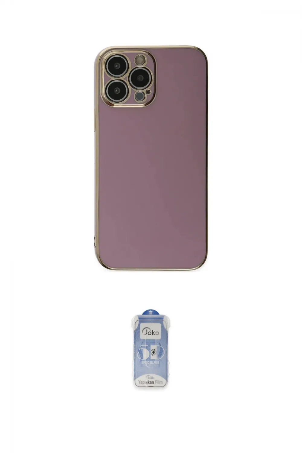 ieg™ iPhone 15 Pro Max Kılıf Yankı Serisi - Siyah Joko Magic 5D Cam