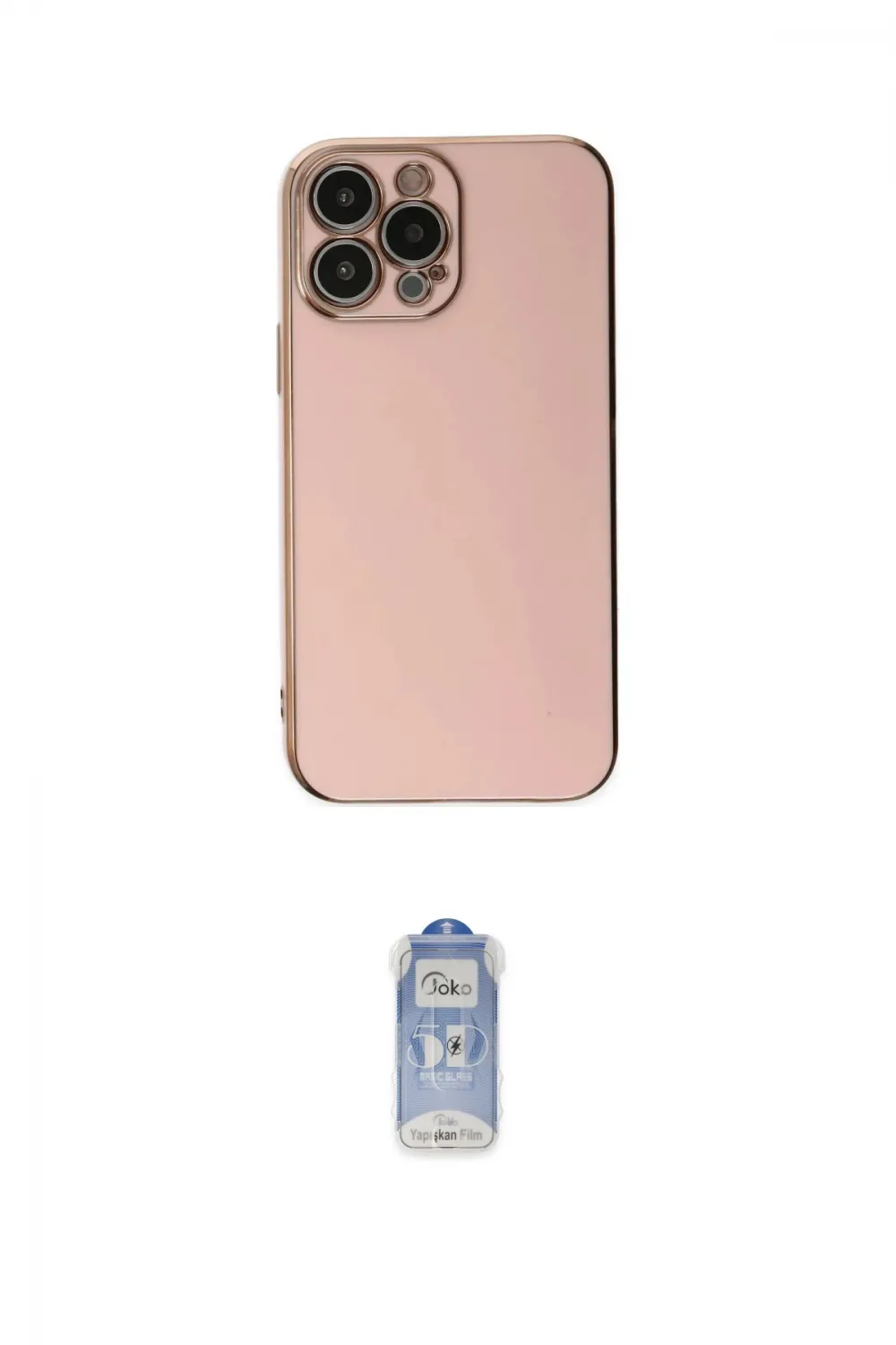 ieg™ iPhone 15 Pro Max Kılıf Yankı Serisi - Siyah Joko Magic 5D Cam