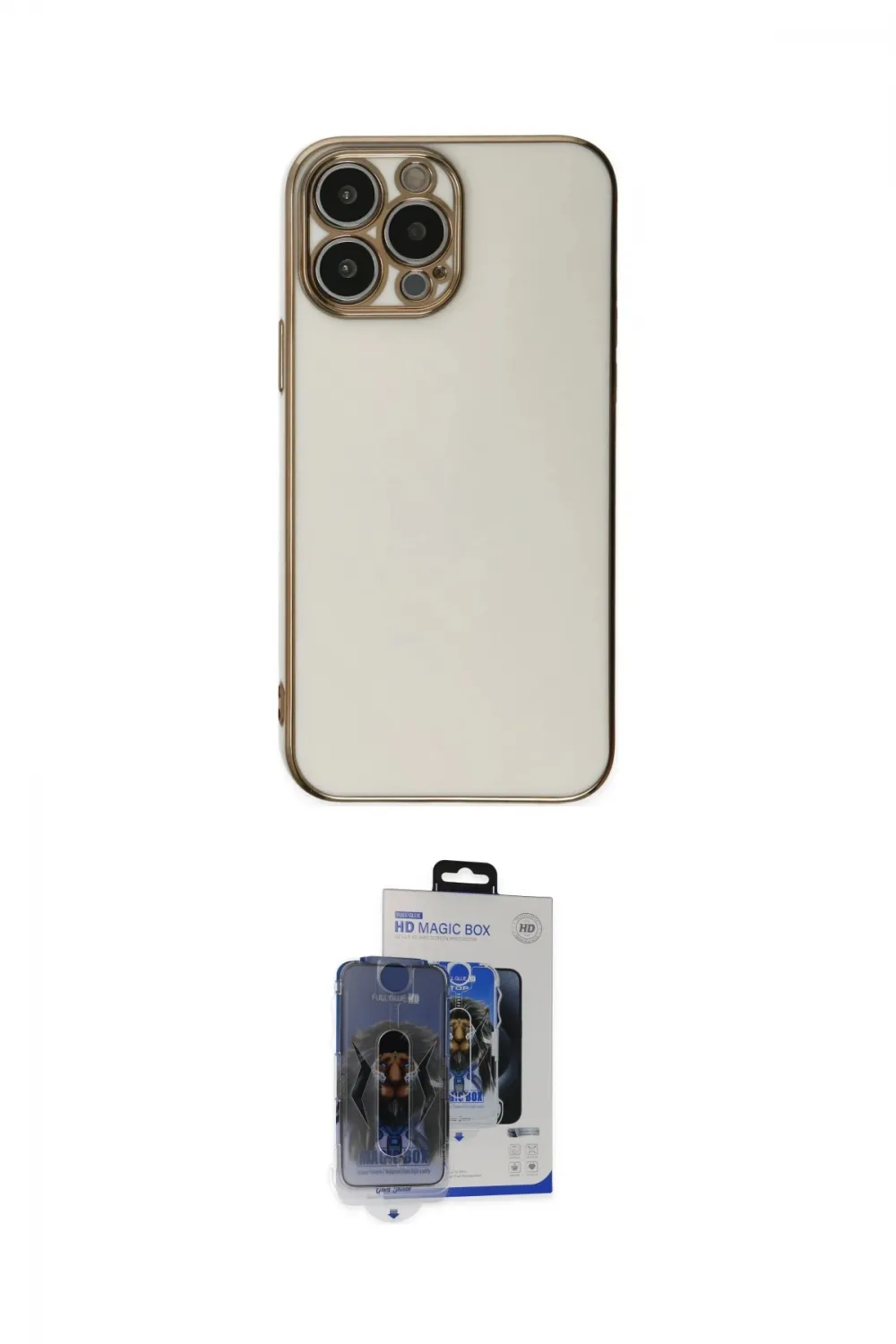 ieg™ iPhone 15 Pro Max Kılıf Yankı Serisi - Siyah Vanessa Magic Cam