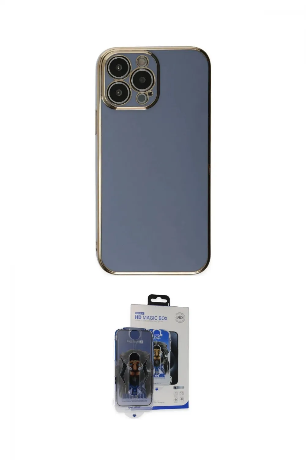 ieg™ iPhone 15 Pro Max Kılıf Yankı Serisi - Siyah Vanessa Magic Cam