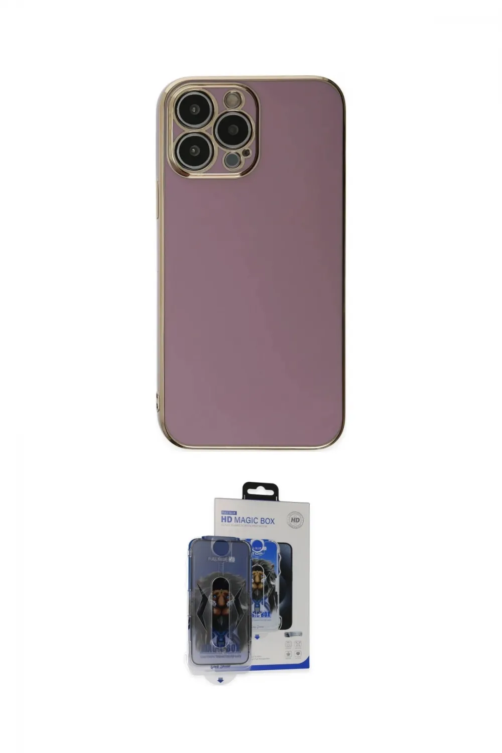 ieg™ iPhone 15 Pro Max Kılıf Yankı Serisi - Siyah Vanessa Magic Cam