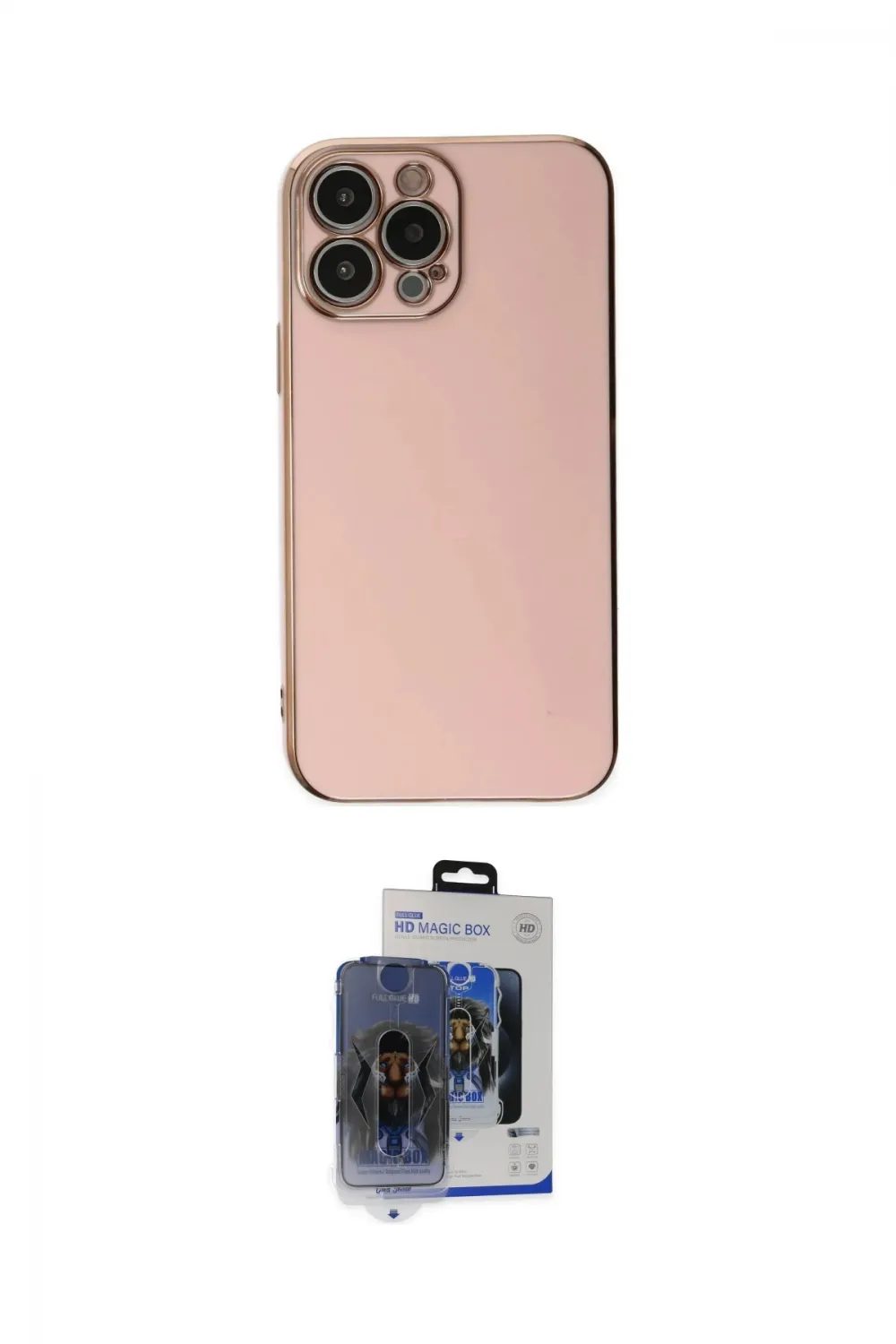ieg™ iPhone 15 Pro Max Kılıf Yankı Serisi - Siyah Vanessa Magic Cam