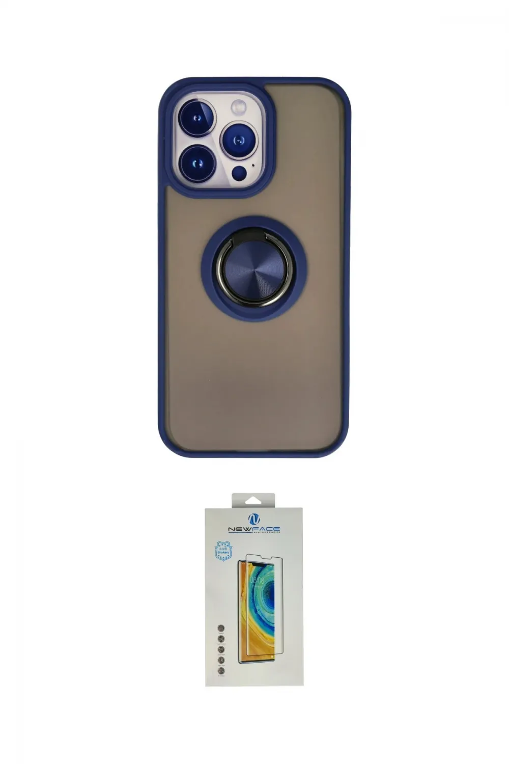 ieg™ iPhone 15 Pro Max Kılıf Yörünge Çizgi - Siyah Polymer Nano Ekran Koruyucu