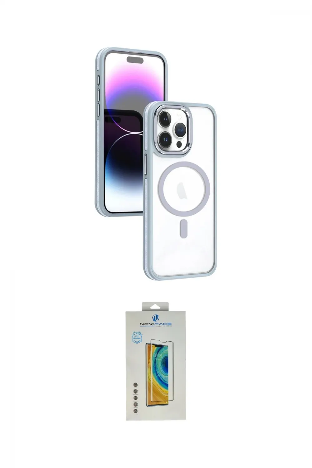 ieg™ iPhone 15 Pro Max Kılıf Yörünge Klasik - Siyah Polymer Nano Ekran Koruyucu
