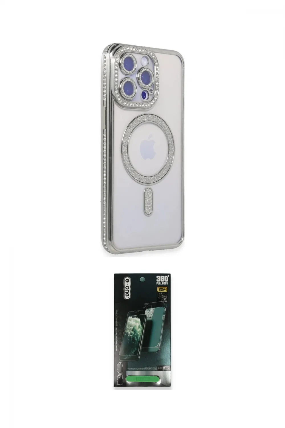 ieg™ iPhone 15 Pro Max Kılıf Zirve Doku Prime - Siyah 360 Mat Full Body Arka Koruyucu
