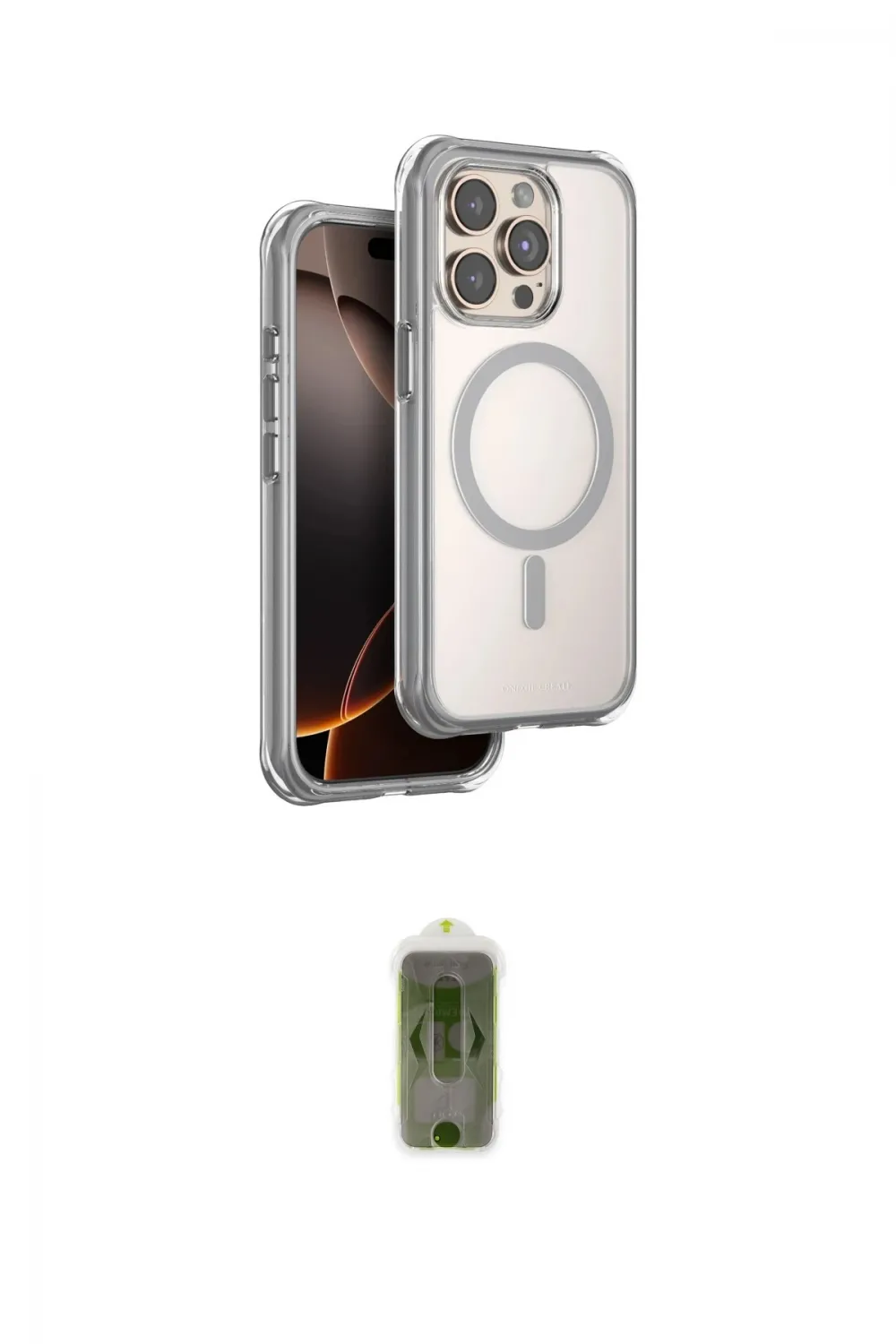 ieg™ iPhone 15 Pro Max Kılıf Zirve Klasik Prime - Siyah Joko Magic 5D Hayalet Cam