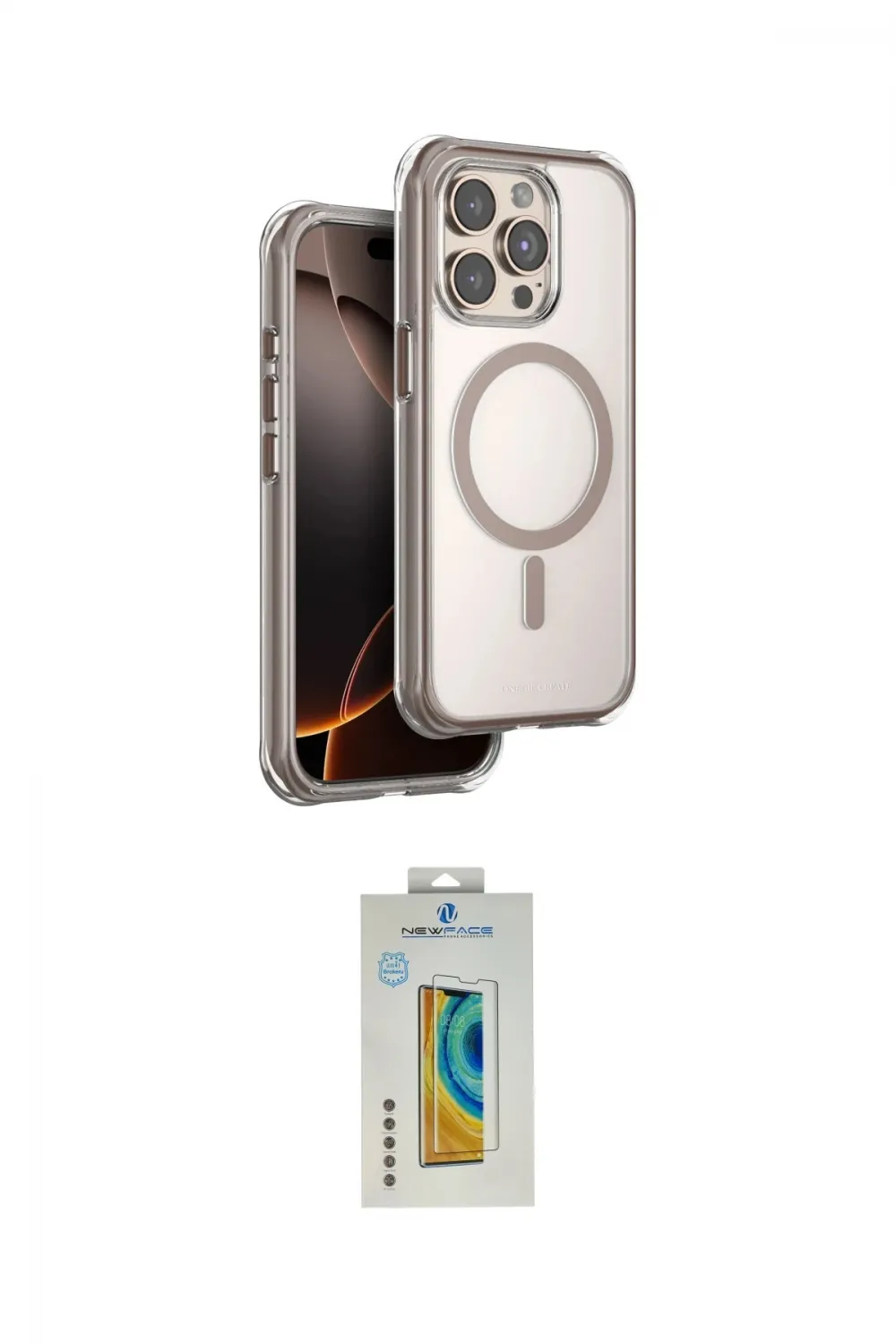 ieg™ iPhone 15 Pro Max Kılıf Zirve Klasik Prime - Siyah Polymer Nano Ekran Koruyucu