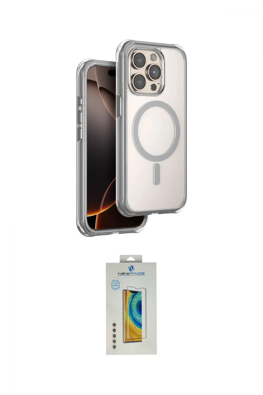 ieg™ iPhone 15 Pro Max Kılıf Zirve Klasik Prime - Siyah Polymer Nano Ekran Koruyucu