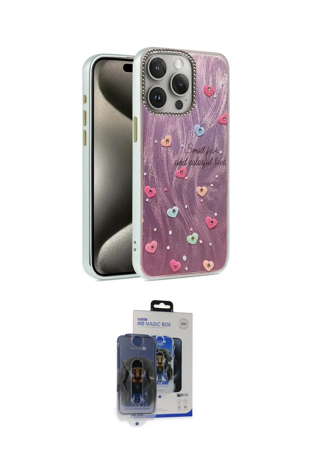 ieg™ iPhone 15 Pro Max Kılıf Zirve Modern Prime - Siyah Vanessa Magic Cam