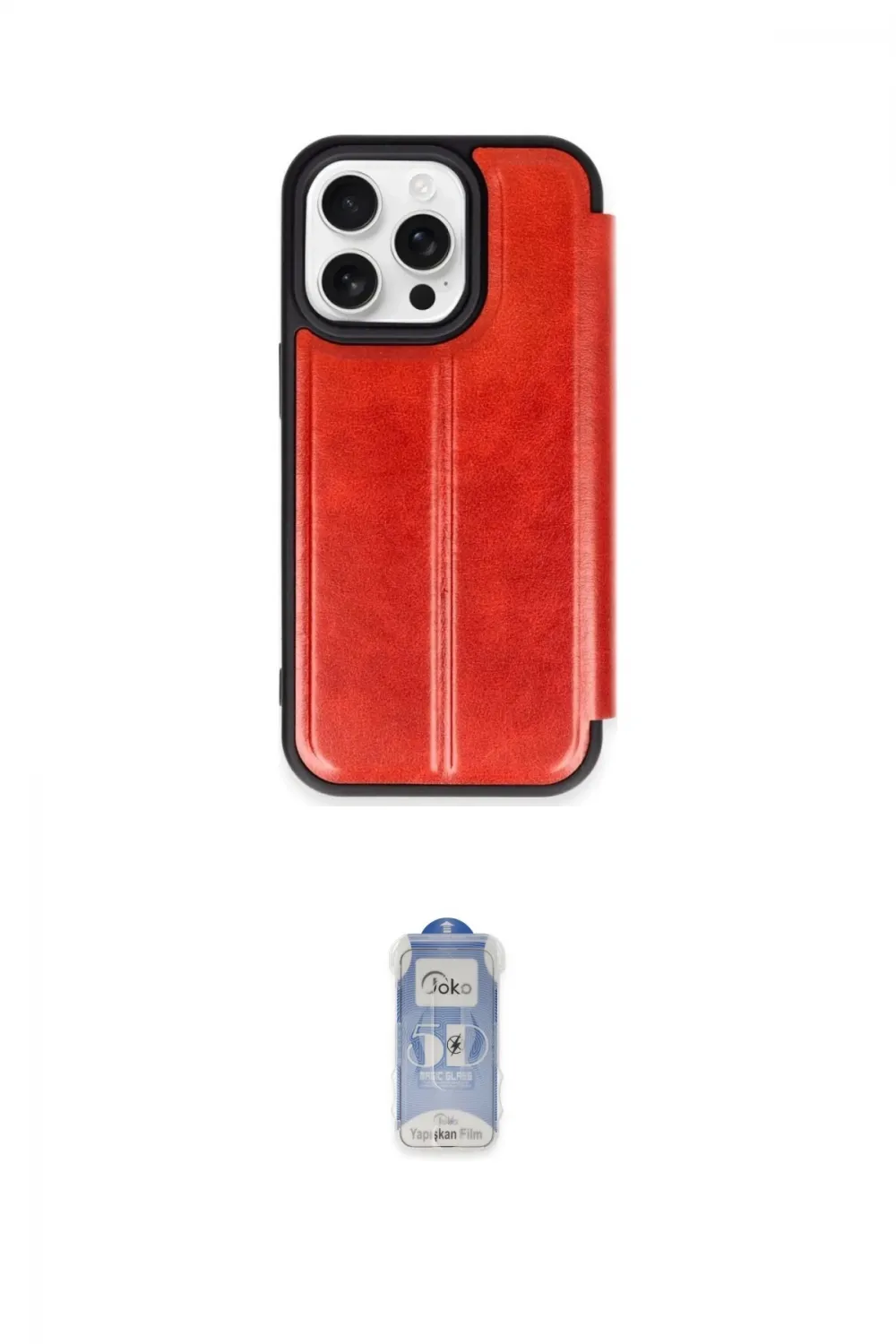 ieg™ iPhone 15 Pro Max Kılıf Zirve Yansıma Serisi - Siyah Joko Magic 5D Cam