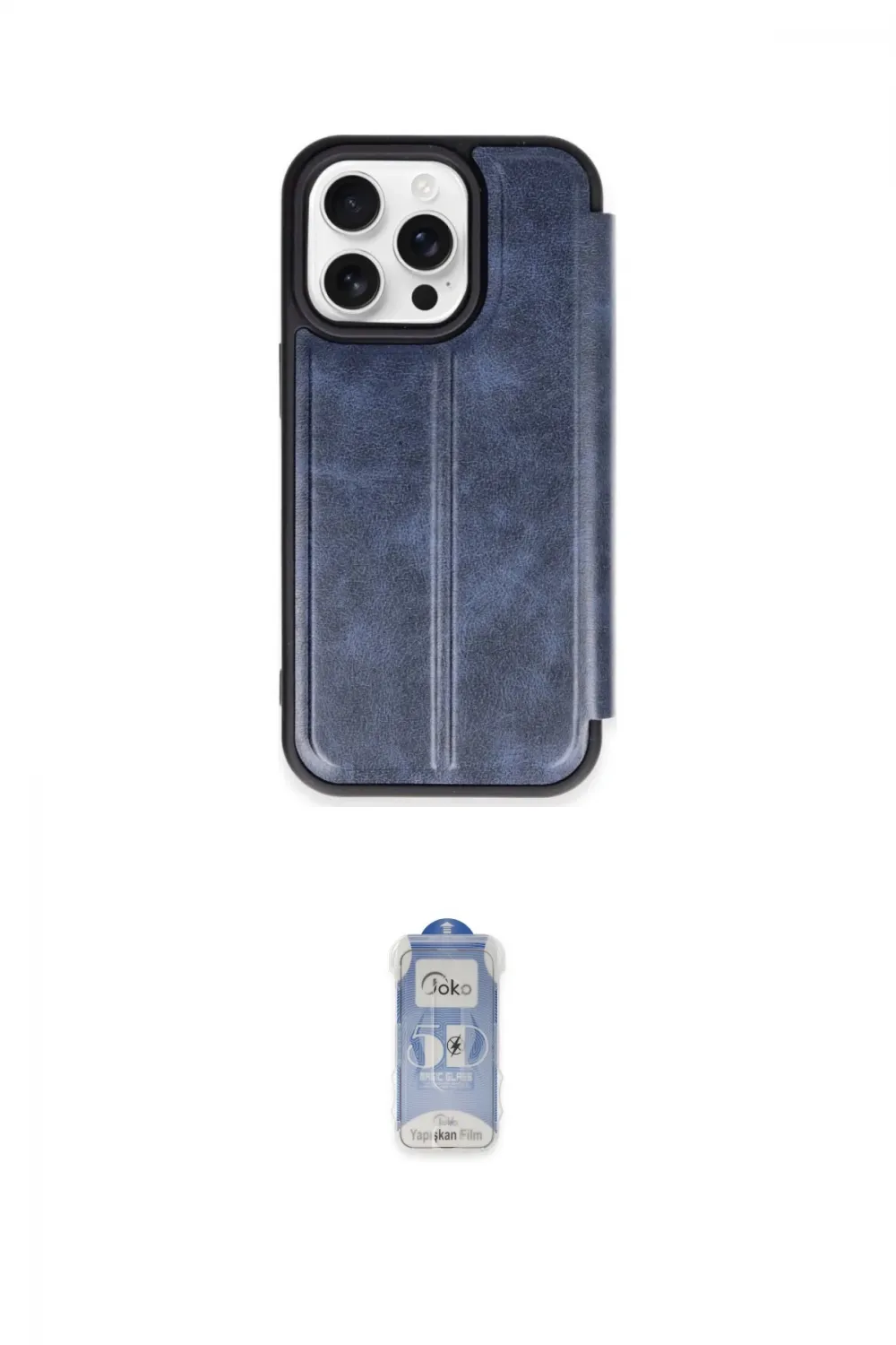ieg™ iPhone 15 Pro Max Kılıf Zirve Yansıma Serisi - Siyah Joko Magic 5D Cam