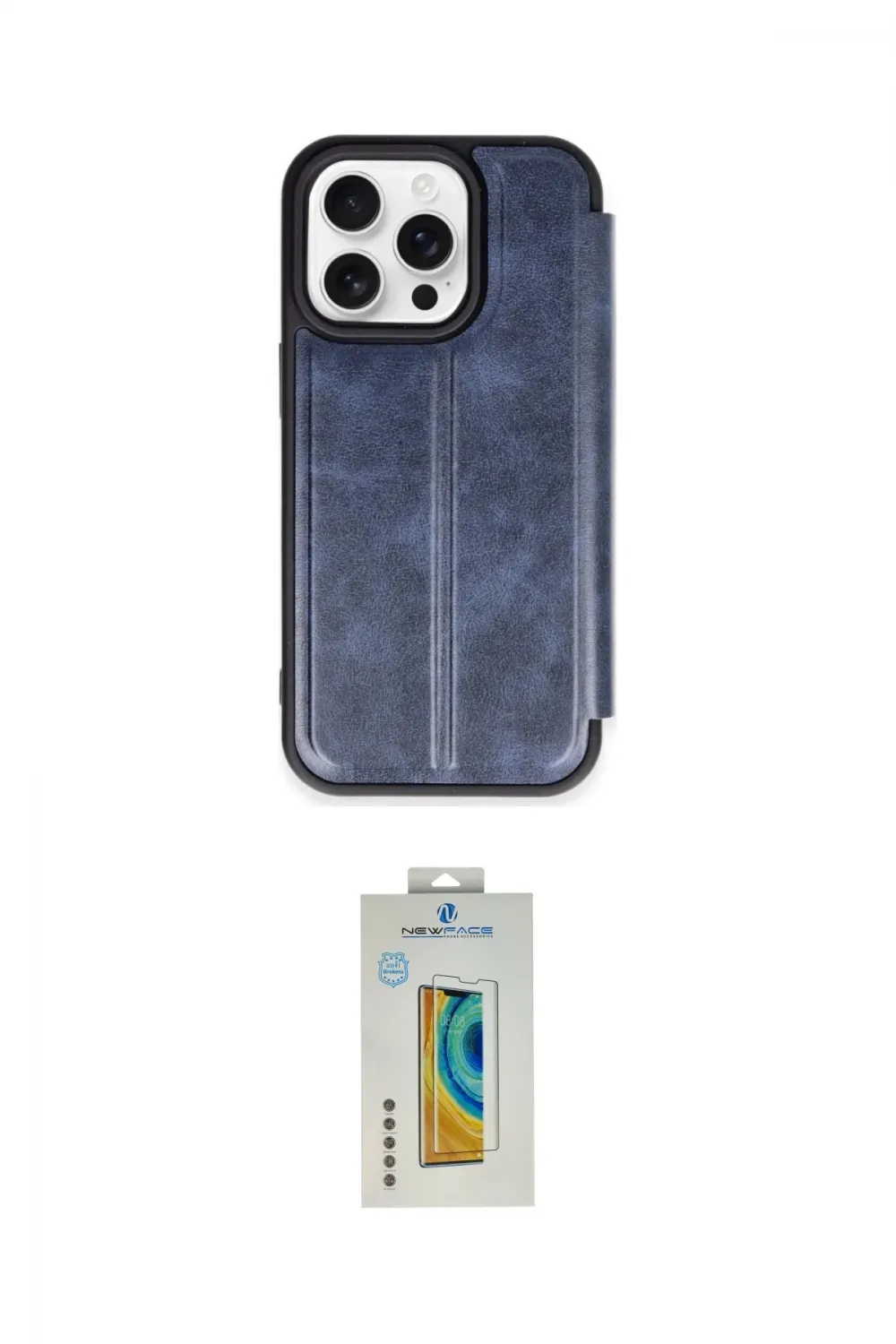 ieg™ iPhone 15 Pro Max Kılıf Zirve Yansıma Serisi - Siyah Polymer Nano Ekran Koruyucu