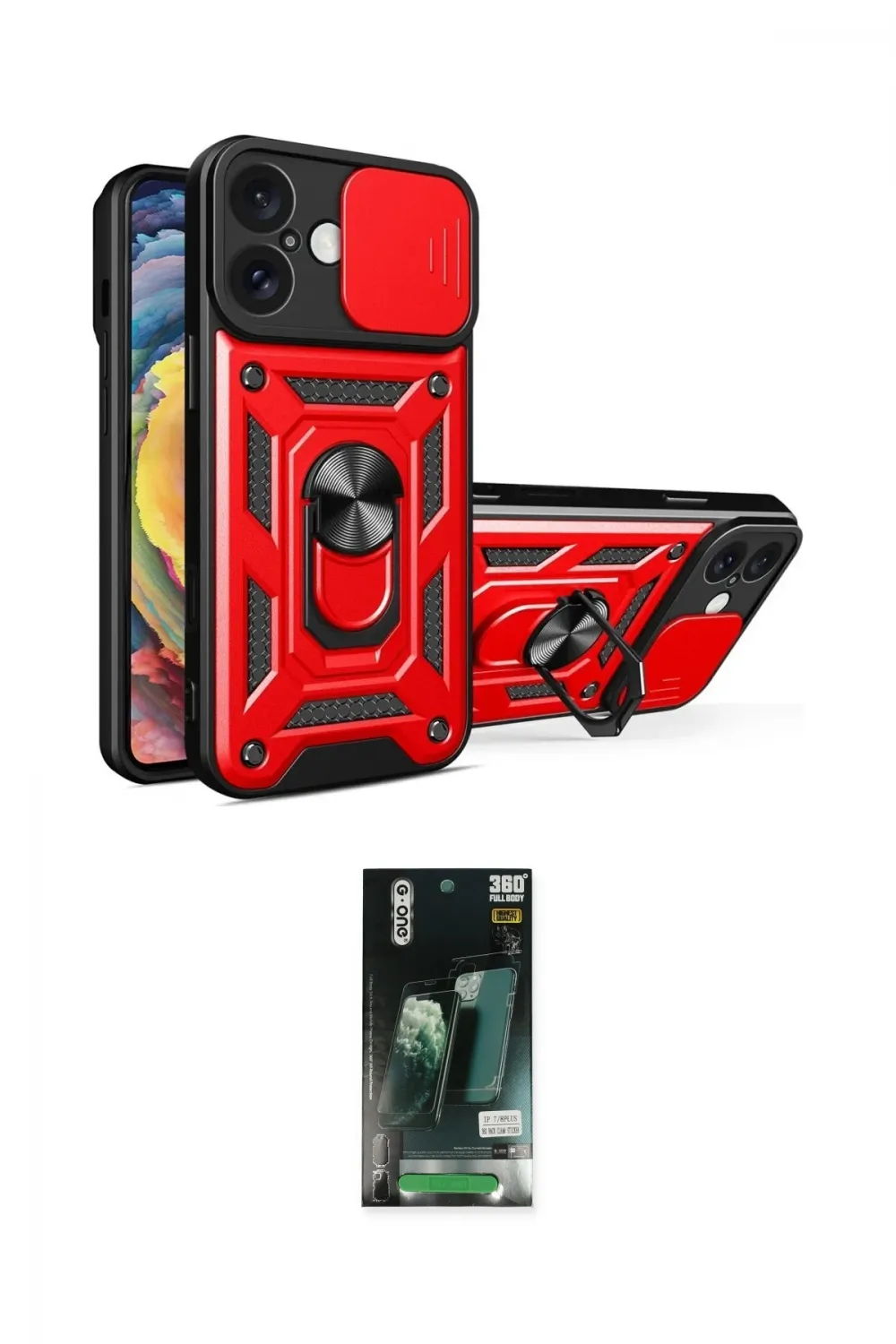 ieg™ iPhone 16 Kılıf Ahenk Klasik - Siyah 360 Mat Full Body Arka Koruyucu