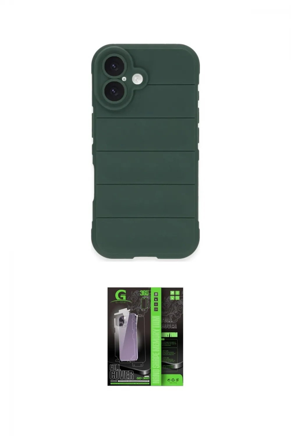 ieg™ iPhone 16 Kılıf Atlas Koleksiyonu - Şeffaf 360 Full Body Arka Koruyucu