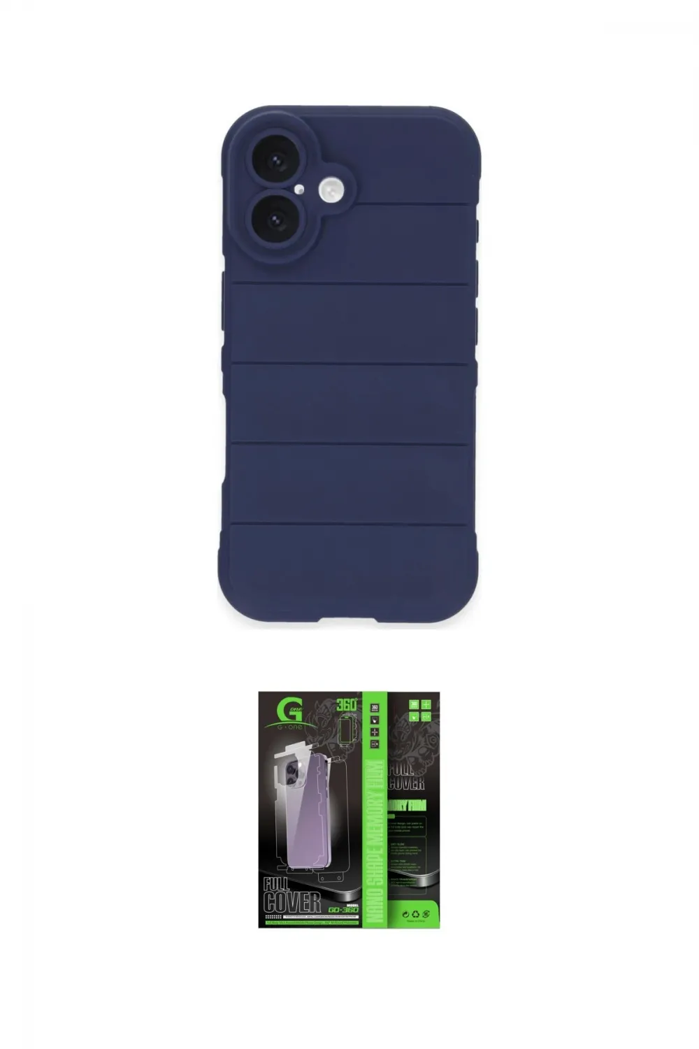 ieg™ iPhone 16 Kılıf Atlas Koleksiyonu - Şeffaf 360 Full Body Arka Koruyucu
