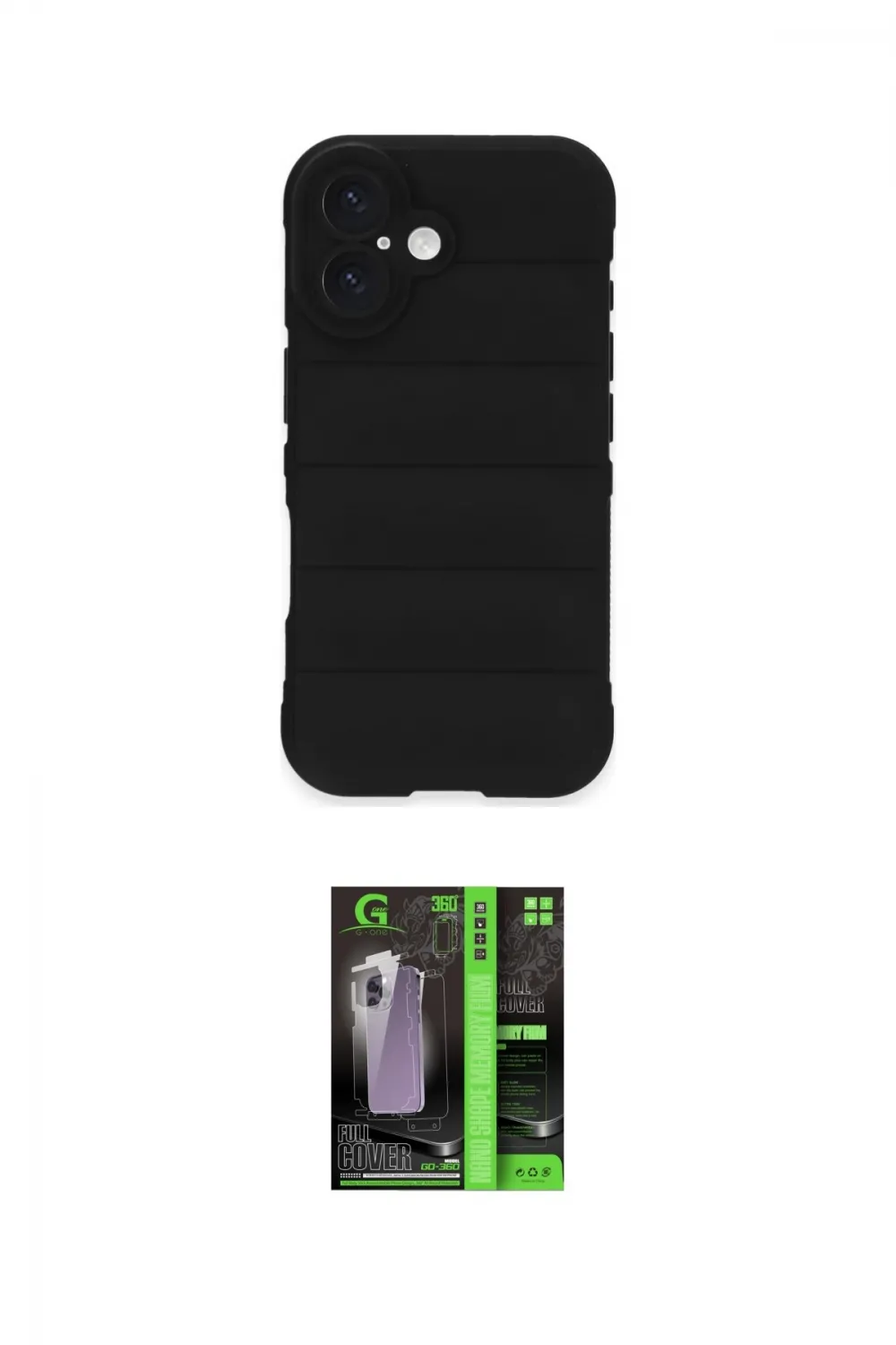 ieg™ iPhone 16 Kılıf Atlas Koleksiyonu - Şeffaf 360 Full Body Arka Koruyucu