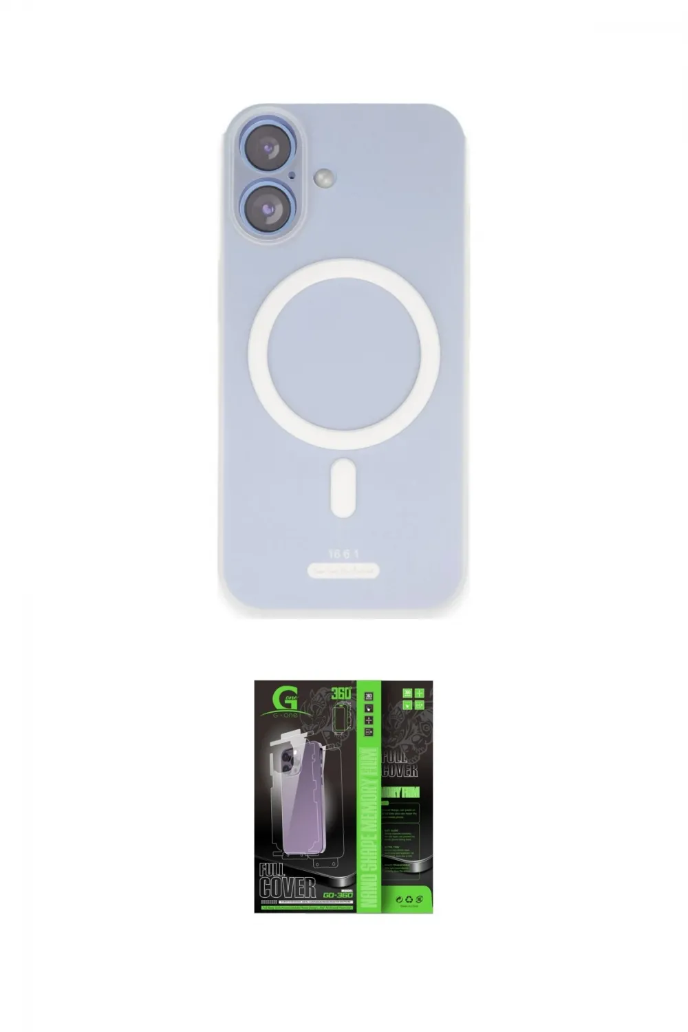 ieg™ iPhone 16 Kılıf Çekirdek Klasik - Şeffaf 360 Full Body Arka Koruyucu