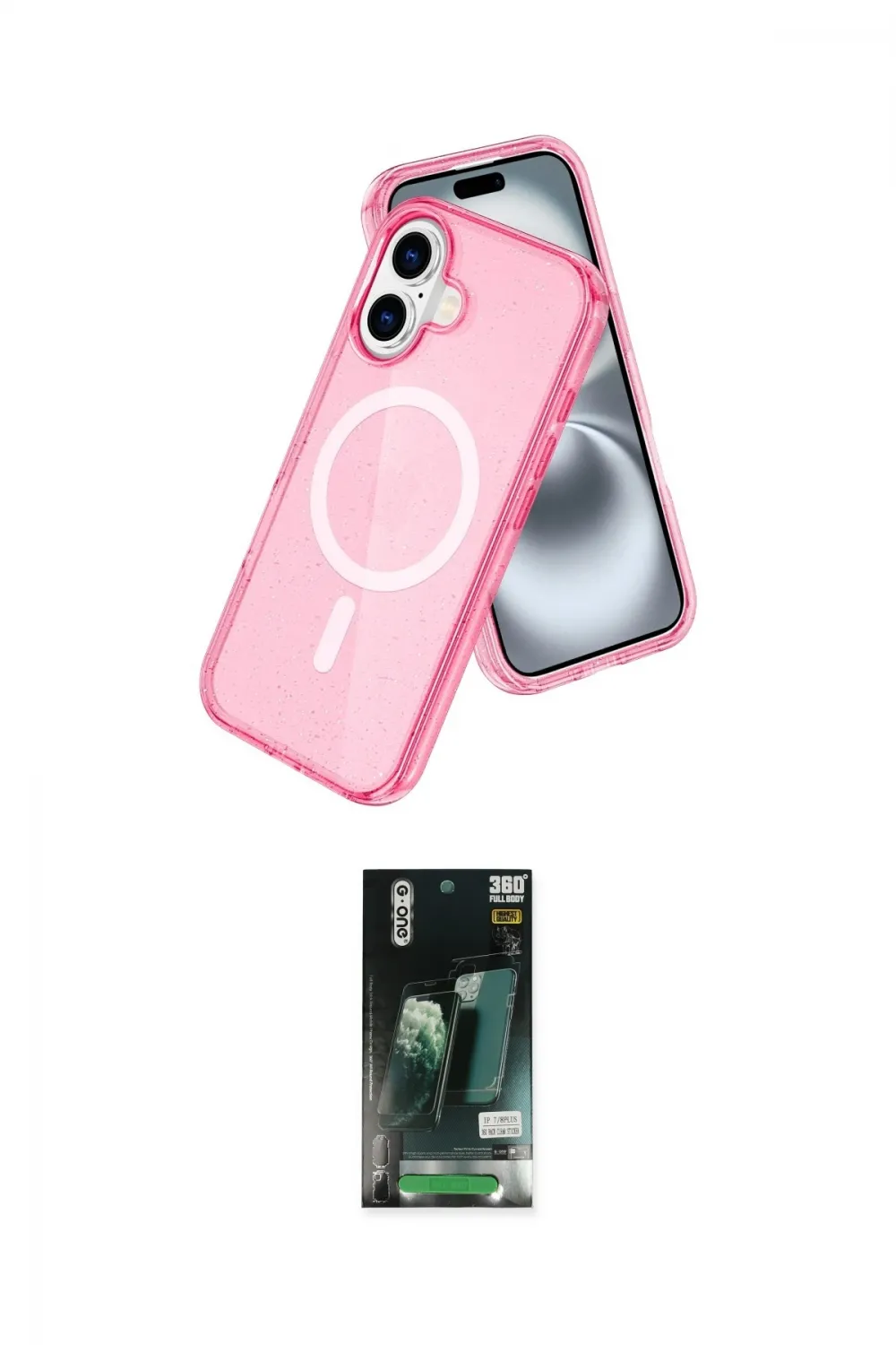 ieg™ iPhone 16 Kılıf Nova Asil Prime - Siyah 360 Mat Full Body Arka Koruyucu
