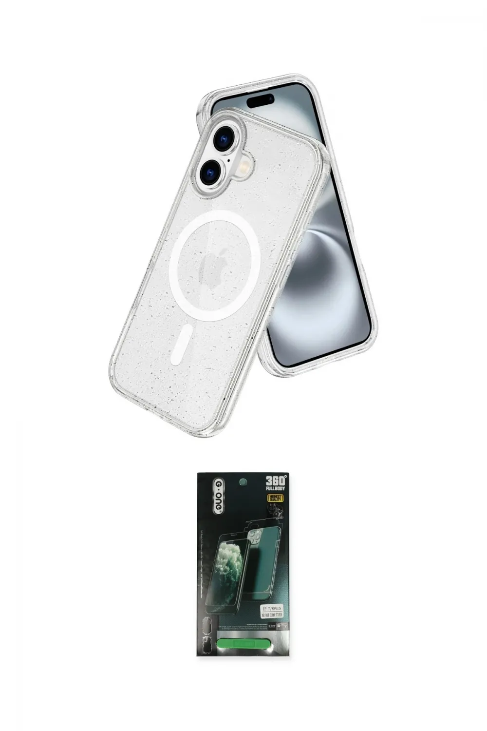 ieg™ iPhone 16 Kılıf Nova Asil Prime - Siyah 360 Mat Full Body Arka Koruyucu