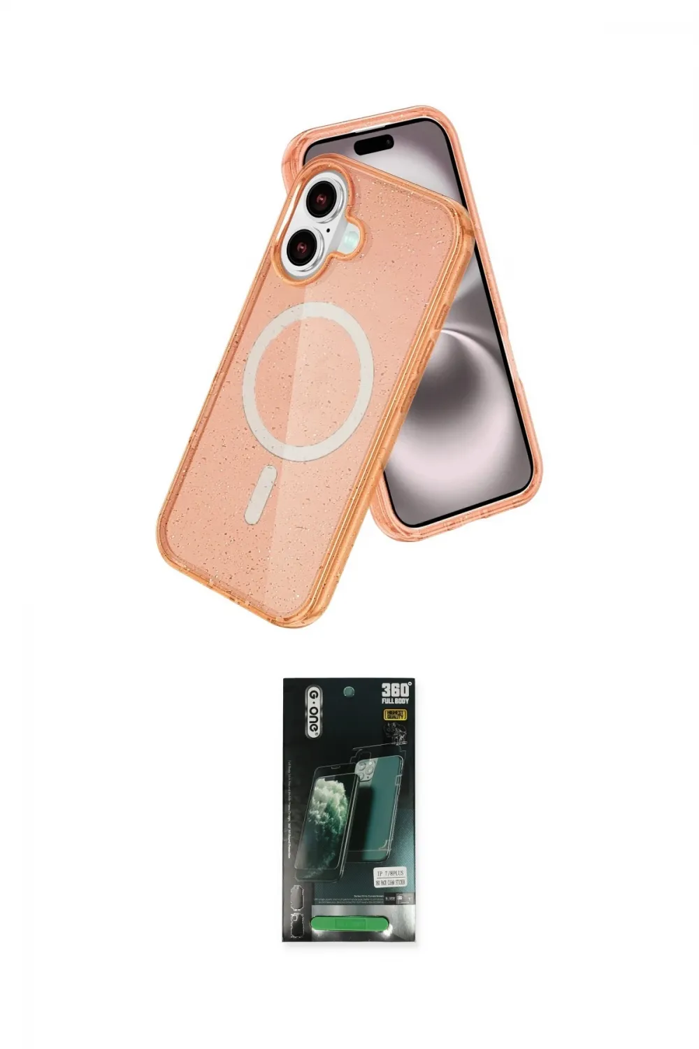 ieg™ iPhone 16 Kılıf Nova Asil Prime - Siyah 360 Mat Full Body Arka Koruyucu