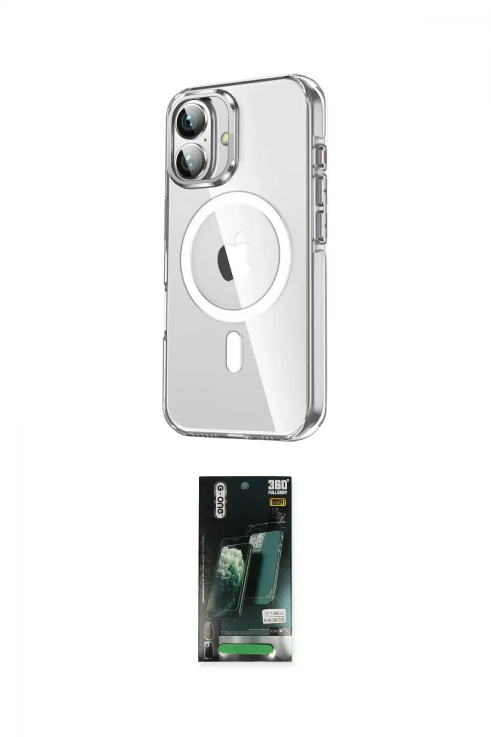 ieg™ iPhone 16 Kılıf Nova Doku - Siyah 360 Mat Full Body Arka Koruyucu