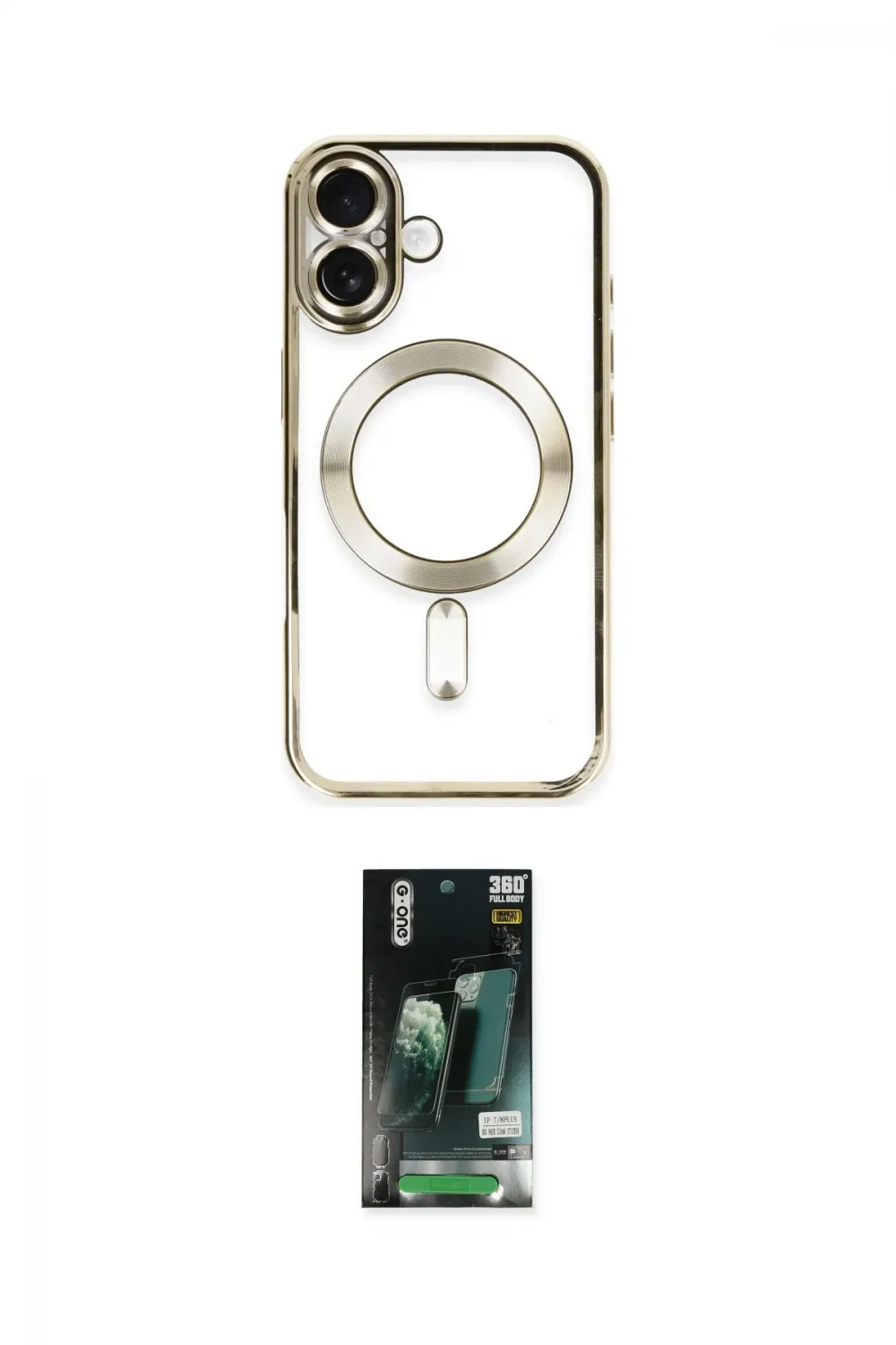ieg™ iPhone 16 Kılıf Nova Işık Özel Seri - Siyah 360 Mat Full Body Arka Koruyucu