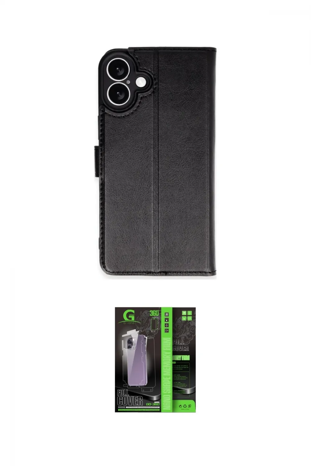 ieg™ iPhone 16 Kılıf Siluet Işık Serisi - Şeffaf 360 Full Body Arka Koruyucu