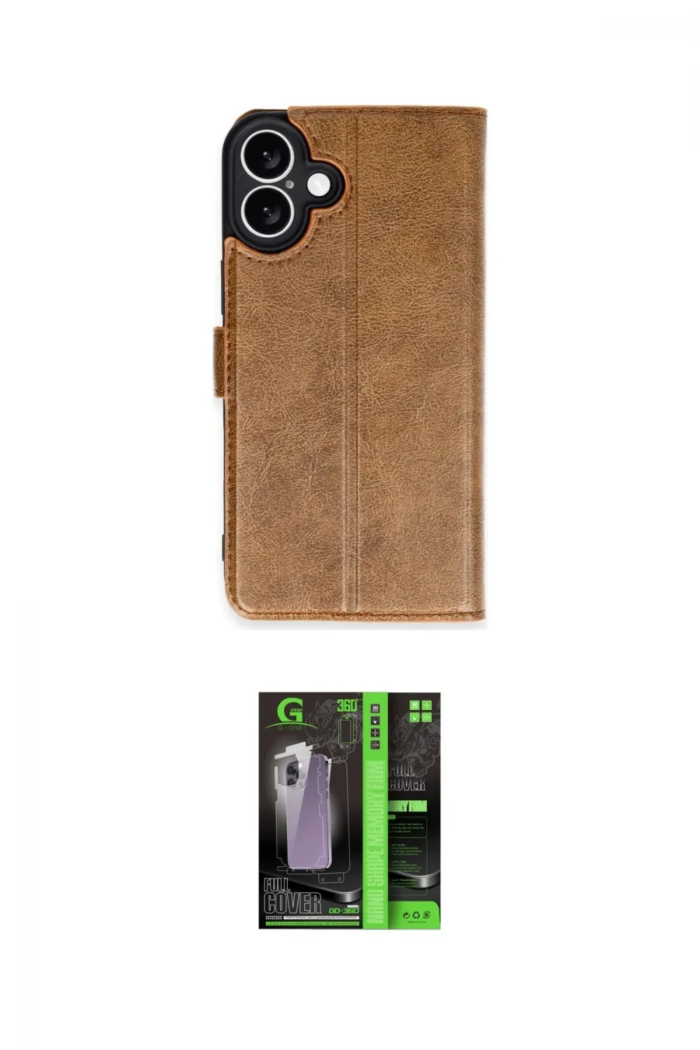 ieg™ iPhone 16 Kılıf Siluet Işık Serisi - Şeffaf 360 Full Body Arka Koruyucu