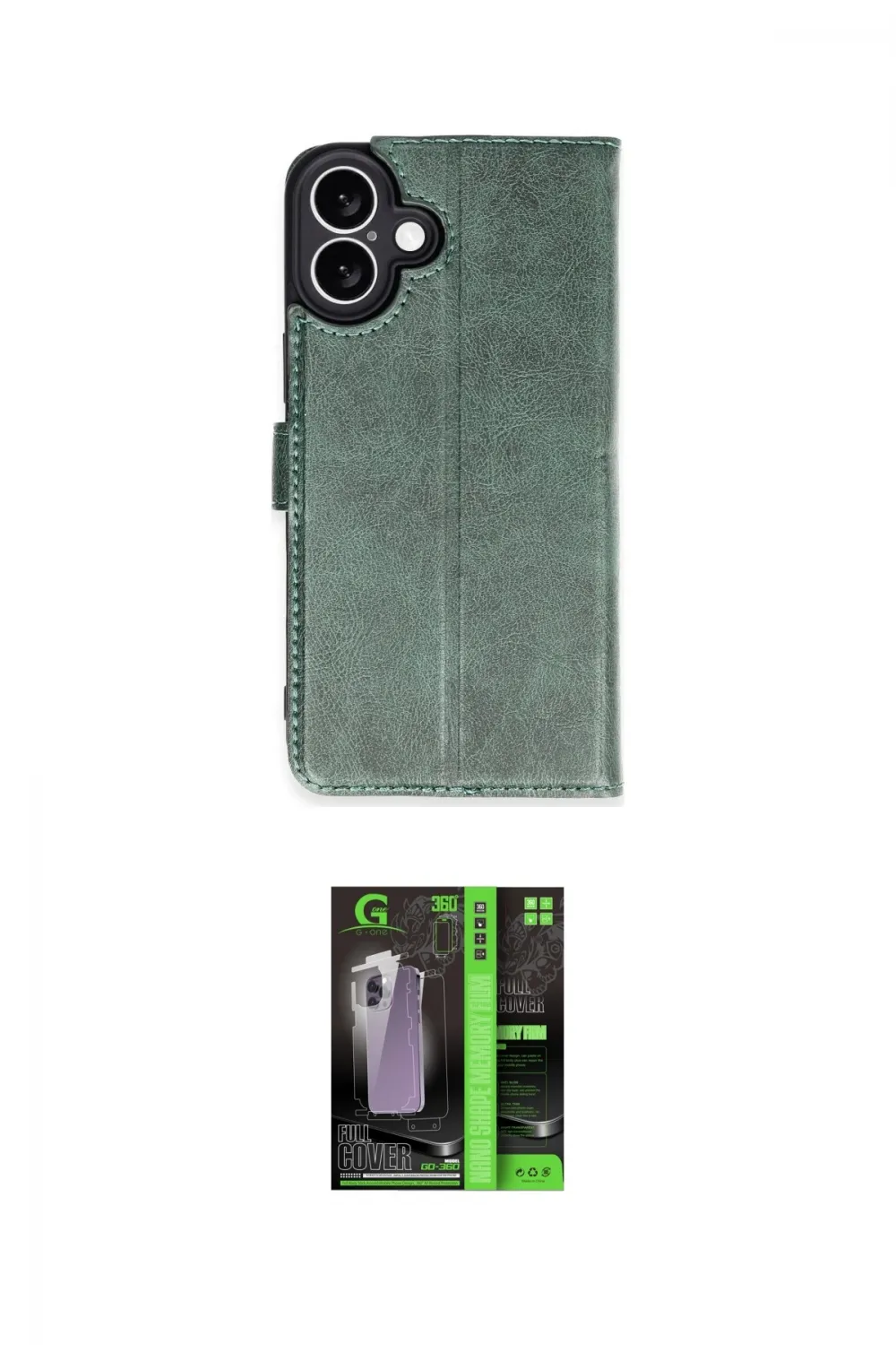 ieg™ iPhone 16 Kılıf Siluet Işık Serisi - Şeffaf 360 Full Body Arka Koruyucu