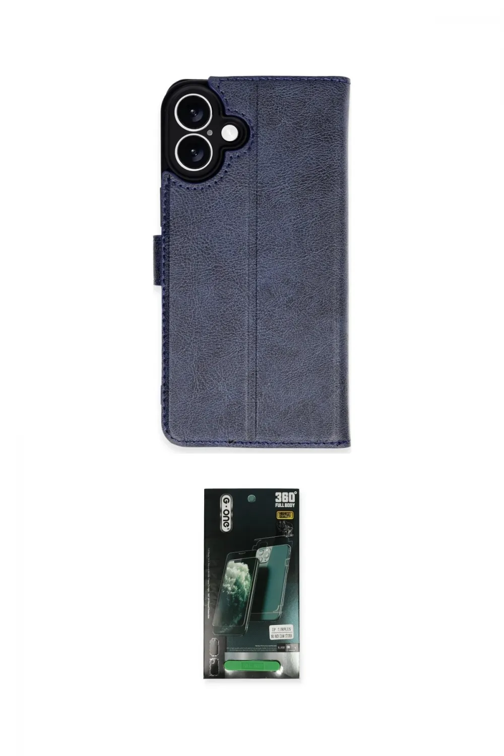 ieg™ iPhone 16 Kılıf Siluet Işık Serisi - Siyah 360 Mat Full Body Arka Koruyucu