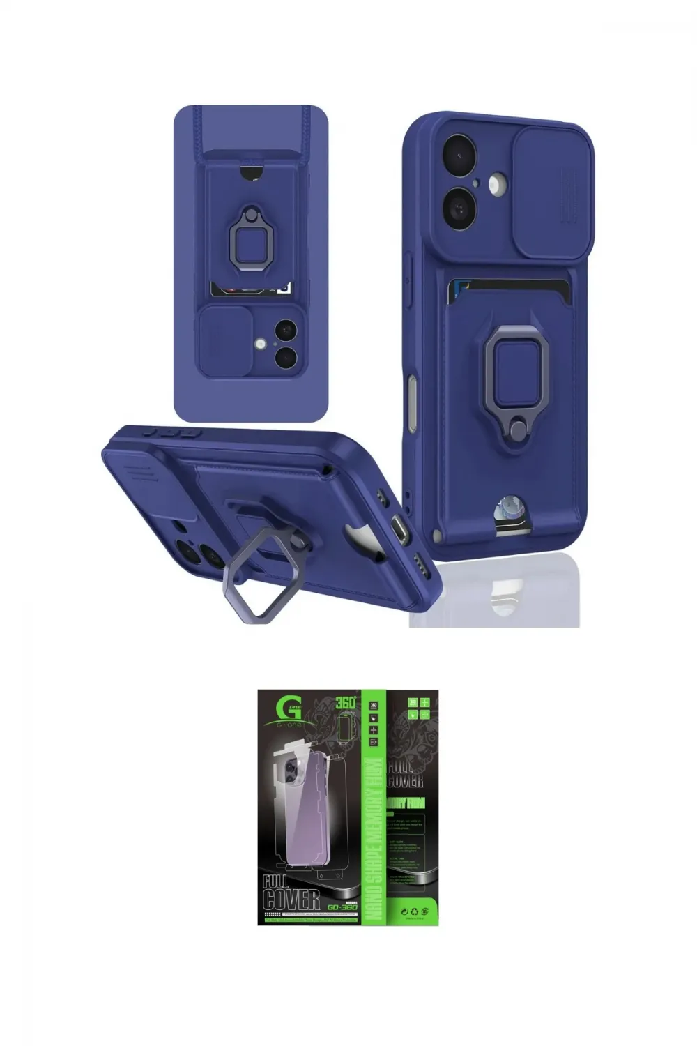 ieg™ iPhone 16 Kılıf Vadi Form Prime - Şeffaf 360 Full Body Arka Koruyucu