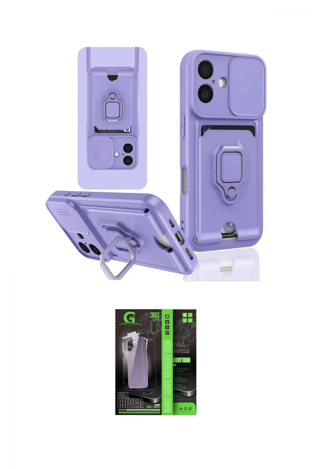 ieg™ iPhone 16 Kılıf Vadi Form Prime - Şeffaf 360 Full Body Arka Koruyucu