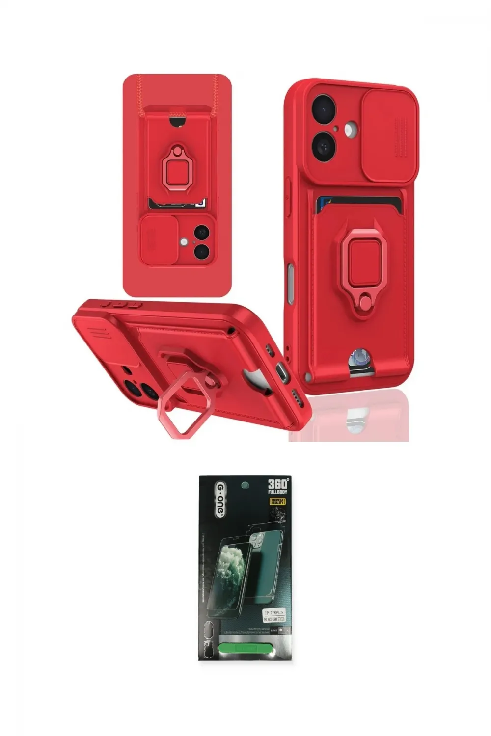 ieg™ iPhone 16 Kılıf Vadi Form Prime - Siyah 360 Mat Full Body Arka Koruyucu