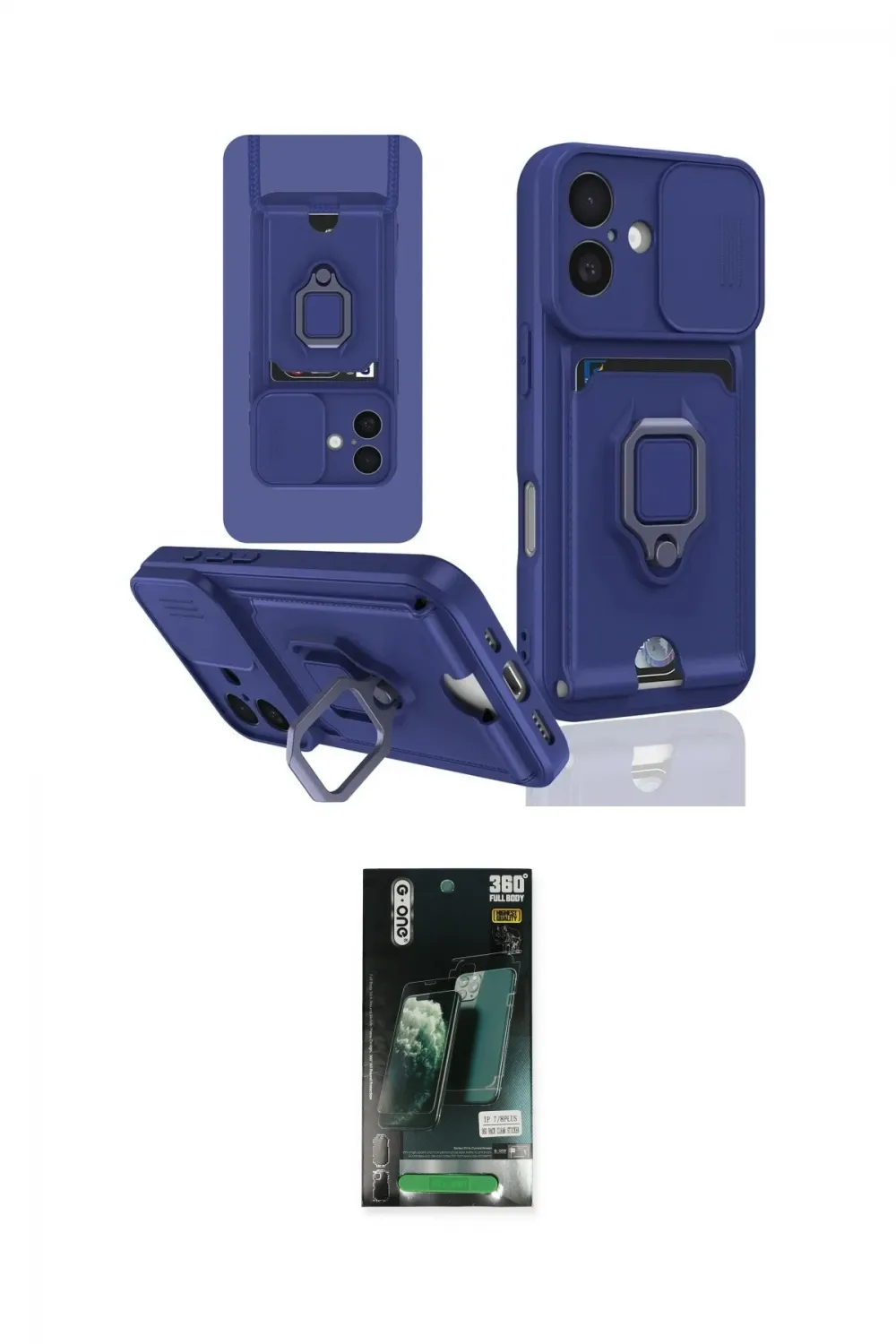 ieg™ iPhone 16 Kılıf Vadi Form Prime - Siyah 360 Mat Full Body Arka Koruyucu