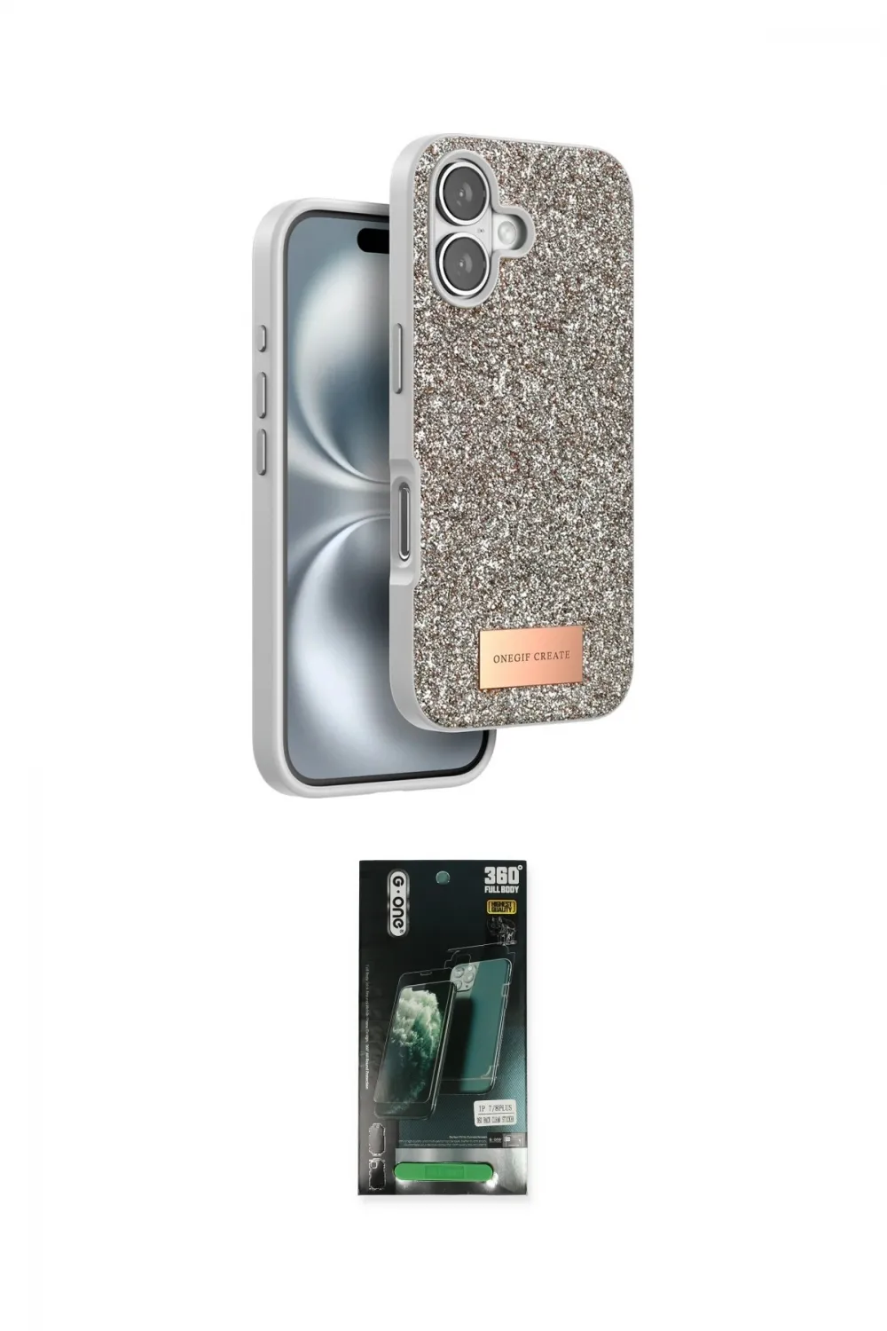 ieg™ iPhone 16 Kılıf Vadi Klasik Serisi - Siyah 360 Mat Full Body Arka Koruyucu