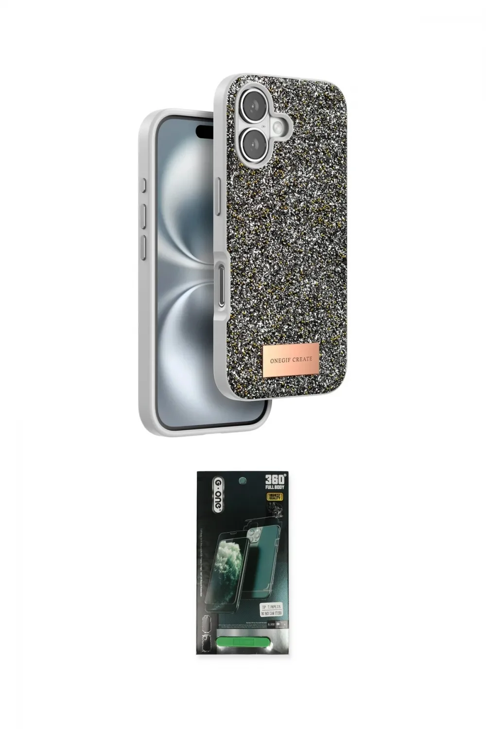 ieg™ iPhone 16 Kılıf Vadi Klasik Serisi - Siyah 360 Mat Full Body Arka Koruyucu