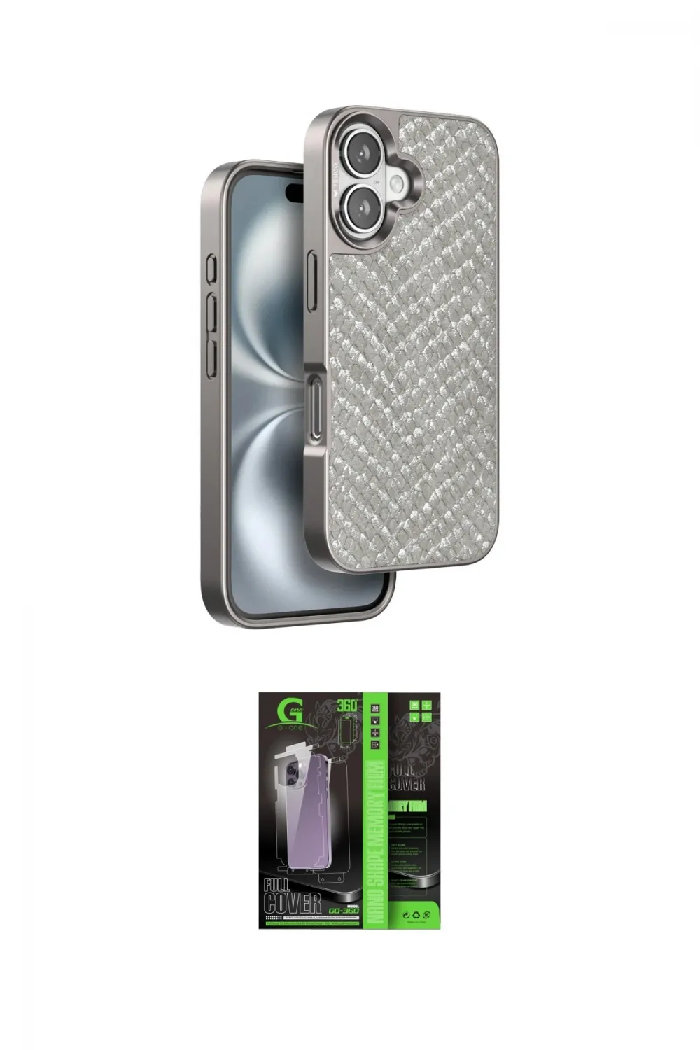 ieg™ iPhone 16 Kılıf Vadi Özel Seri - Şeffaf 360 Full Body Arka Koruyucu