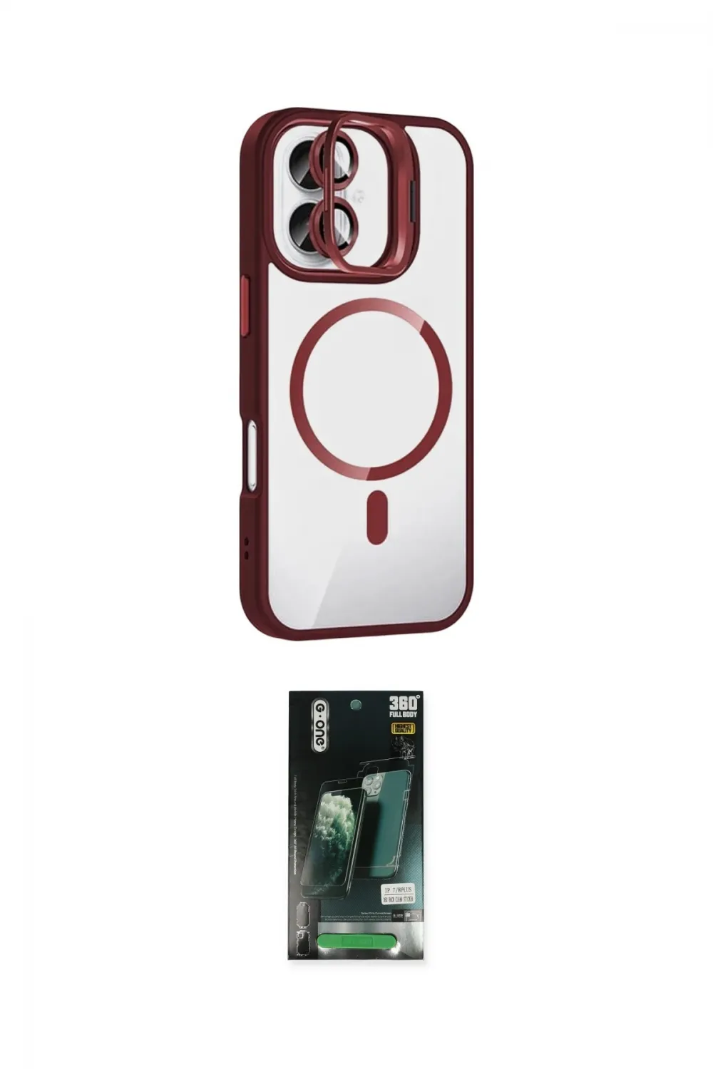 ieg™ iPhone 16 Kılıf Yadigar Asil Koleksiyonu - Siyah 360 Mat Full Body Arka Koruyucu