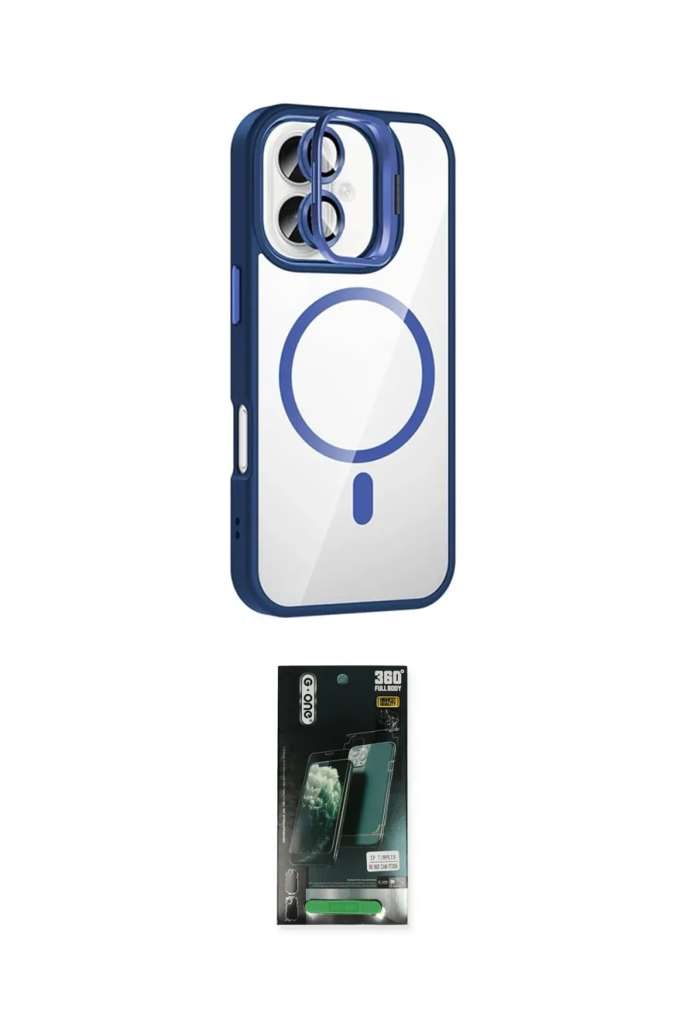 ieg™ iPhone 16 Kılıf Yadigar Asil Koleksiyonu - Siyah 360 Mat Full Body Arka Koruyucu