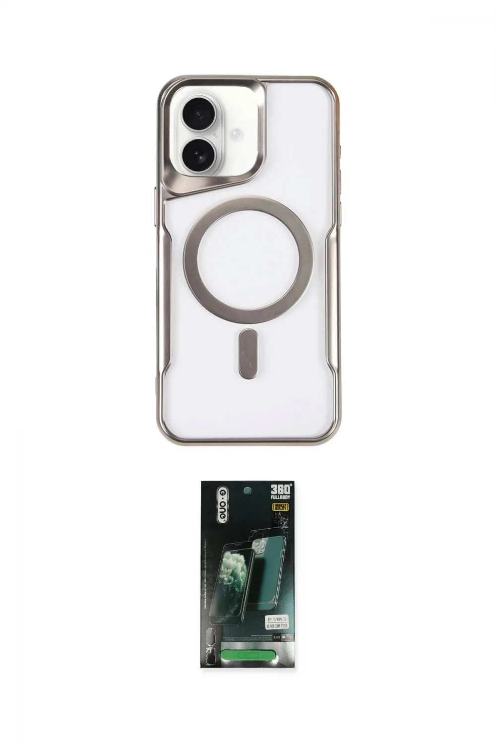 ieg™ iPhone 16 Kılıf Yadigar Klasik Özel Seri - Siyah 360 Mat Full Body Arka Koruyucu