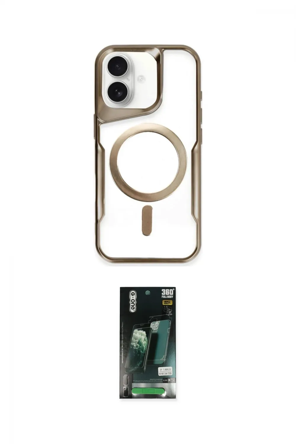 ieg™ iPhone 16 Kılıf Yadigar Klasik Özel Seri - Siyah 360 Mat Full Body Arka Koruyucu