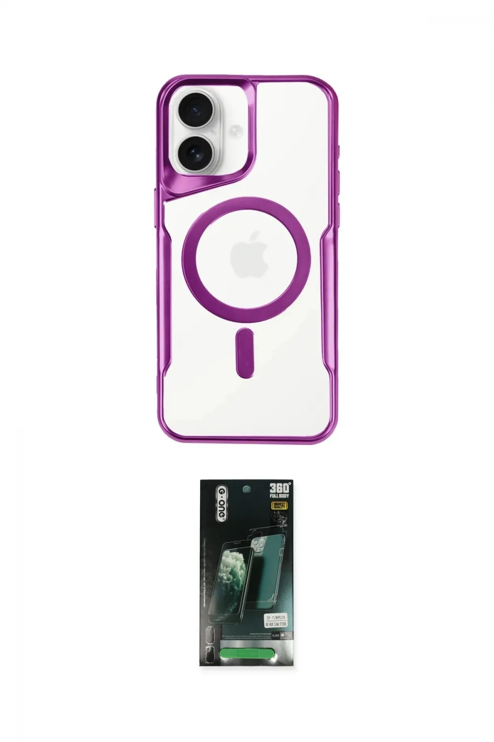 ieg™ iPhone 16 Kılıf Yadigar Klasik Özel Seri - Siyah 360 Mat Full Body Arka Koruyucu